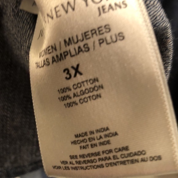 Jones of New York denim long sleeve shirt size 3X double pocket‎ front - Picture 5 of 6